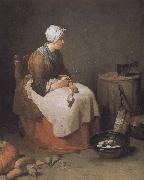Jean Baptiste Simeon Chardin Exhausted radish skin s mother Spain oil painting artist